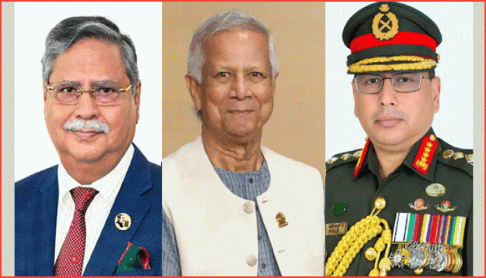 রাষ্ট্রপতি ও প্রধান উপদেষ্টার সঙ্গে সেনাপ্রধানের সাক্ষাৎ রাষ্ট্রপতি ও প্রধান উপদেষ্টার সঙ্গে সেনাপ্রধানের সাক্ষাৎ