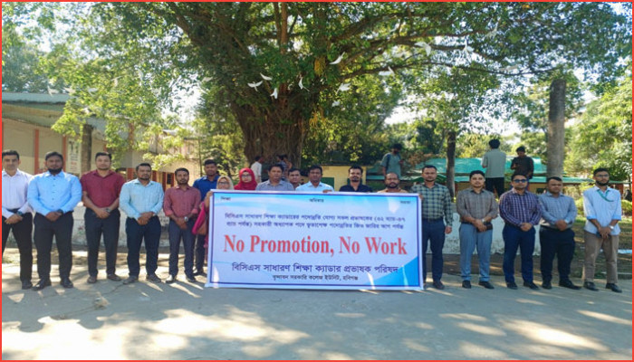 ১২ বছরেও নেই পদোন্নতি : হবিগঞ্জে রাস্তায় ক্ষুব্ধ প্রভাষকেরা