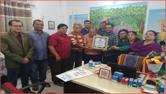 সিলেটে ডা. তুহিন বড়ুয়াকে পদোন্নতি জনিত সংবর্ধনা