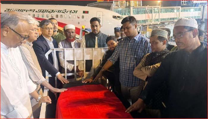 হাদির মরদেহ হিমঘরে রাখা হলো