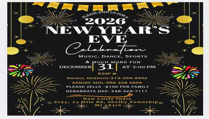 মিশিগানজুড়ে প্রবাসী বাঙালির বর্ষবরণ ও থার্টিফার্স্ট নাইট আজ