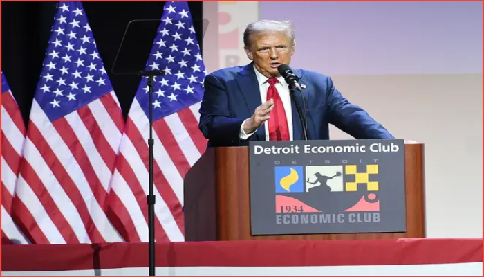 আগামী সপ্তাহে ডেট্রয়েট  ইকোনমিক ক্লাবের মঞ্চে  ট্রাম্পের ভাষণ