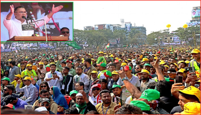‘করব কাজ, গড়ব দেশ’: সিলেট থেকে নির্বাচনী যাত্রা শুরু তারেকের 