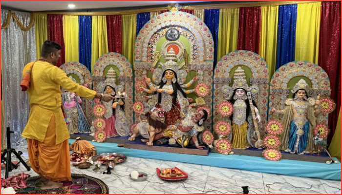 প্রবাসে বাসন্তী পুজোর আয়োজনে প্রাণবন্ত এবসিকন সিটি