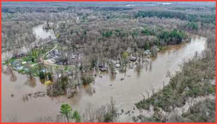 মিশিগানজুড়ে একই সঙ্গে বন্যা ও শৈত্যপ্রবাহের সতর্কতা জারি