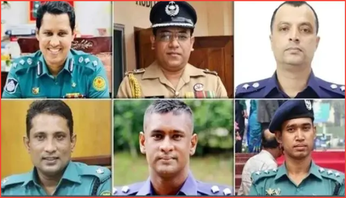 বিপ্লব কুমারসহ ছয় পুলিশ কর্মকর্তাকে বরখাস্ত